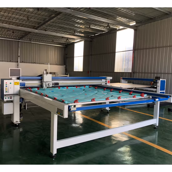 Автоматическая компьютеризированная одноигольная машина для выстегивания текстиля с несколькими иглами